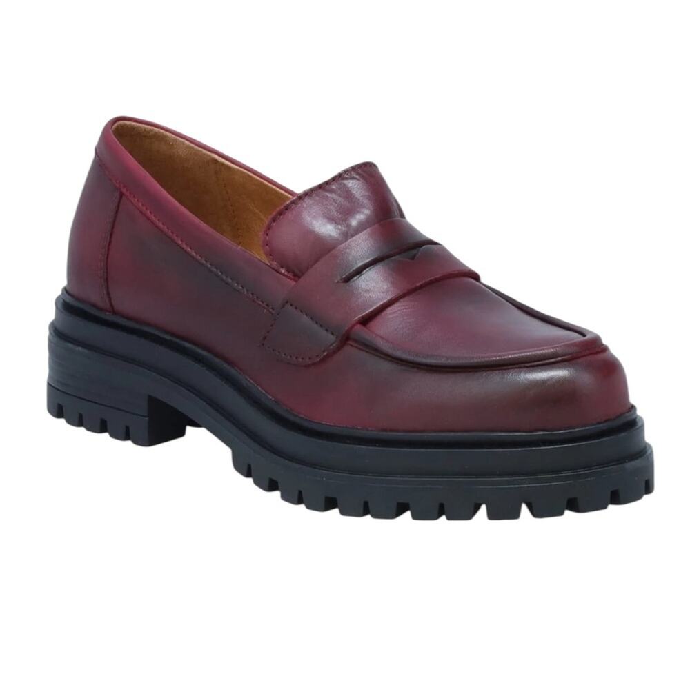Miz Mooz Legend Platform Bordeaux Loafers – Sz EU41/US9.5-10